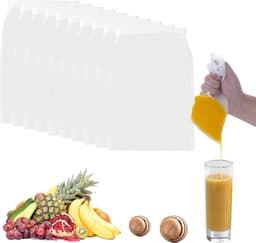 Notenmelkzak - Transparant - 20 x 30 cm - Herbruikbare Filterdoek van Nylon - Voor Notenmelk en Dranken — thumbnail 1