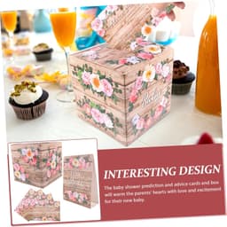 1set Shower Voorspellingskaarten Advieskaarten Met Cartoon Bloemmotief Voor Gender Reveal Party Shower Spelletjes — thumbnail 3