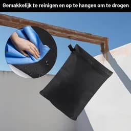 Waterdichte Waszakken Set van 2, 39.5×27.5cm, Ideaal voor Vuile Kleding en Reizen met Ritsluiting — thumbnail 2