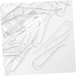 200 Stuks Transparante Plastic Shirt Clips Slip Kleding Klemmen Organisatie van Shirts Jurken Duurzame U Vormige Kledingclips Thuis — thumbnail 5