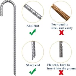 30cm Grondankers voor Tuin en Tentbevestiging (10 Stuks) — thumbnail 2