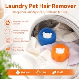 Set van 8 Herbruikbare Anti-Haar Ballen voor Wasmachine — thumbnail 5