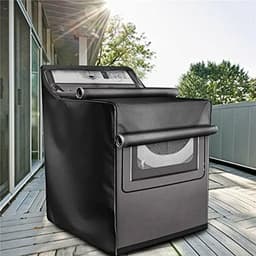 Cover Front Top Open Wasserij Droger Bescherm Cover Stofdicht Waterdicht zonnebrandcrème voor automatische wasmachine (Color : BLACK) — thumbnail 1