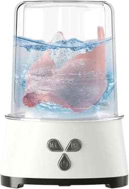 Reis wasmachine, draagbare snoerloze kleding wasmachine, 06 x 6,3 inch diep reinigend apparaat met langdurige batterij voor sokken, babykleding ondergoed en onderbroeken — thumbnail 5