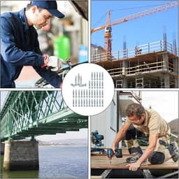 40 stuks holwandanker, M6 x 52 holle ruimte metalen ankerset, koolstofstaal, expansie-moeren, holle ruimte metalen pluggen, voor gipswanden, houten bekleding, ijzeren deuren — thumbnail 3