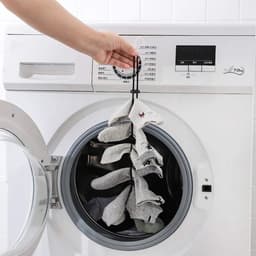 Sokkenlijn voor wasmachine - Sokkenhouder voor in de wasmachine en droger - Sokken bijeen houden - 70CM - 10 paar - Zwart - CHPN — thumbnail 3