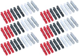 Dirt Devil Kunststof wasknijpers - 60x knijpers - Rood/zwart/wit/grijs - 7 cm - kunststof — thumbnail 1