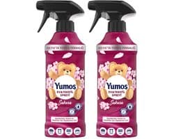 2 Flessen Yumoş Sakura Home & Textile Spray | Fresh Floral Scent & Soft Fabrics
