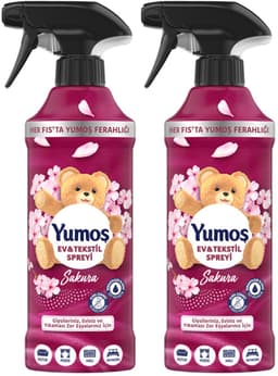 2 Flessen Yumoş Sakura Home & Textile Spray | Fresh Floral Scent & Soft Fabrics — thumbnail 1