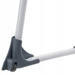 KADAX Telescopisch droogrek met 20 m drooglijnlengte, uitschuifbaar wasdroger voor beddengoed, groot vleugeldroogrek van gepoedercoat staal (grijs) — thumbnail 5
