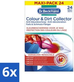 6 x Dr. Beckmann - Anti-Kleur Doorloopdoekjes - Kleurbescherming - Witte en Gekleurde Was - 24 Doekjes - Kleurbescherming - Kleurdoorloop - Wasdoekjes - Wasmiddelen - Wastips — thumbnail 5