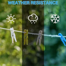 Wäscheleine 30 Meter Extra Stark mit Stahlkern – Flexible und Reißfeste Wäscheleine für Garten, Camping und Outdoor — thumbnail 5