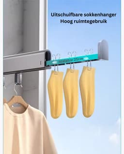 Wanddroogrek - Droogrek Inklapbaar - Wasrek - Droogtoren - Droogrekken - Zwart — thumbnail 2