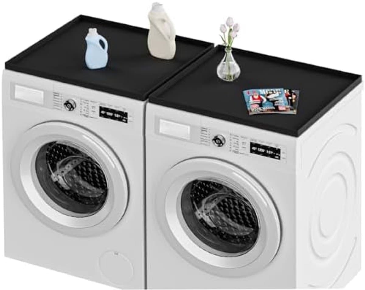 PromoHome Antislip Wasmachine Beschermplaat - 2 stuks Siliconen Matten - Druppelvrij — afbeelding 1