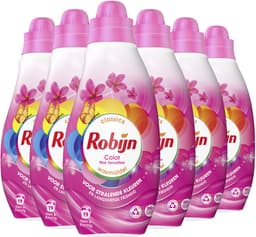 Robijn- Vloeibaar Wasmiddel - Klein & Krachtig - Pink Sensation - 6 flessen - 114 wasbeurten — thumbnail 2
