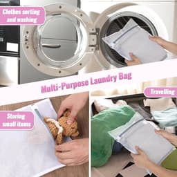 4 Wasnetten voor Wasmachine - 30x40 cm Kuiswaszak met Rits - Beschermnet voor BH Sokken Kleding - Reiswaszak voor Schoenen Shirts Delicate Was — thumbnail 2