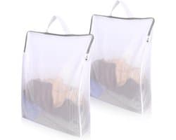 Waszakjes met Rits - 2 Stuks - Waszakken voor Wasgoed - Polyester - Waszak - Laundry Bag - Waszakje Lingerie - Waszakjes Groot - Waszak Groot - Wasnet - Wasnetten - Bescherm je Wasgoed en Wasmachine - 40×50×10cm — afbeelding 1