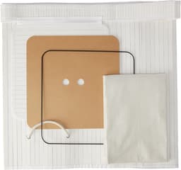 3x wasmand bamboe - wasbox opvouwbaar - 70L - vierkant - 63x36x36 cm - wit — thumbnail 2