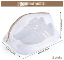 EXCITAT Wasmachine schoenzakken - 2 stuks - Herbruikbare wasmachine schoenzakken - Wasmachine schoenzakken Wasnet Schoenen — thumbnail 5