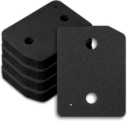 5 stuks - Droogfilters Geschikt voor Miele T1 - Droger basisfilter - Droger warmtepompdroger filter - Sokkelfilter - Warmtewisselaar sponsfilter - Pluisfilter voor condensdroger - Zwart — thumbnail 1