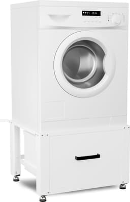 Bodo® - Wasmachine Verhoger - Kast - Ombouw met Lade - Wit - 61x58x44-48cm — thumbnail 4