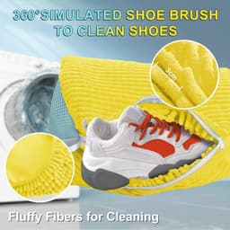 Set van 2 wasnetten voor schoenen - Herbruikbare schoenenzakken met ritssluiting voor bescherming en reiniging — thumbnail 4