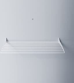 Foxydry Fold 100 white wasdroogrek wandmontage clicksysteem - 100 x 50 x 10 cm — thumbnail 2