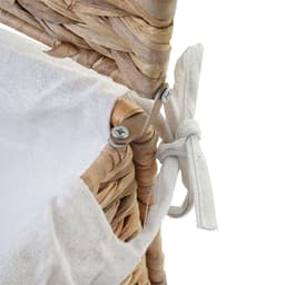 Wasmand MCW-C27, wasverzamelaar wassorteerkist, 2 vakken waterhyacint 50x60x43cm 129l — thumbnail 3