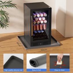 Grote Siliconen Antibacteriële Lekbak voor Onder Koelkast en Wasmachine — thumbnail 3