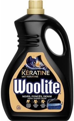 Woolite Zwart, Donker & Denim Wasmiddel met Keratine - 25 Wasbeurten - 1,5L — thumbnail 3