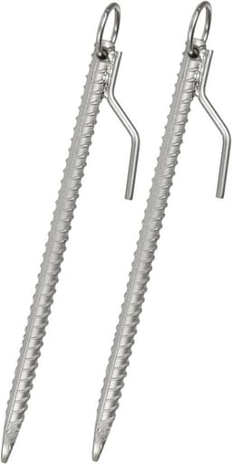 Grondanker - Stormanker tentharing - Tent Vastzetten - Stevig Stalen Ontwerp - 41 cm - Staal — thumbnail 1