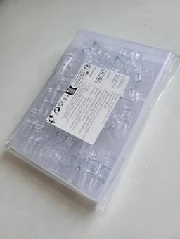 Hangende clips 50 stuks - Transparante wasknijpers en mini-klemmen voor fotos en lichtsnoeren — thumbnail 4