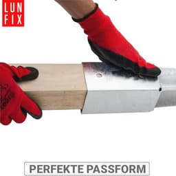 Grondanker 100 x 100 mm voor houten palen - Thermisch verzinkt voor hekken en tuinprojecten — thumbnail 3