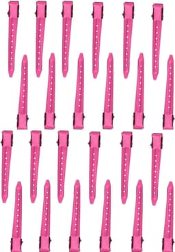 24x Professionele Metalen Haarspelden Antislip Krokodillenclips voor Stijlen en Kappergebruik — thumbnail 1