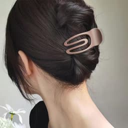 Franse Platte Haarspeldjes 4 stuks - Gebogen Klauw Clips voor Vrouwen - Sterke Hold en Geen Slip Grip - Haarklemmen voor Volume en Styling — thumbnail 5