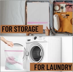 Unyqoos® Set van 6 waszakken voor bescherming van delicate kledingstukken in de wasmachine — thumbnail 4