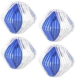 Orion - Wasballen - 5 cm - 4 stuks - Wit en Blauw — thumbnail 1