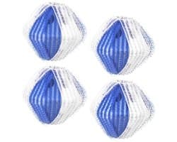 Orion - Wasballen - 5 cm - 4 stuks - Wit en Blauw