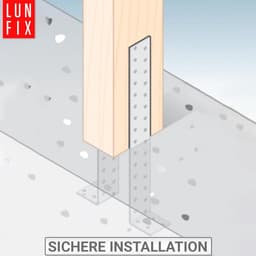 20 Stuks Platte Stalen Betonankers - Voor Verankering van Hout in Beton | Bevestigingshoek 300 mm x 40 mm — thumbnail 2