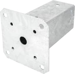 Vierkante Ankerbeugel voor Posten 120 x 120 mm - Gegalvaniseerde Staalbasis voor Concreet, Hekken, en Tuinhuisjes — thumbnail 5