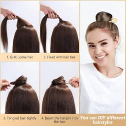 2 stuks U-vormige metalen haarspelden, Franse haarclip voor opgestoken kapsels — thumbnail 3