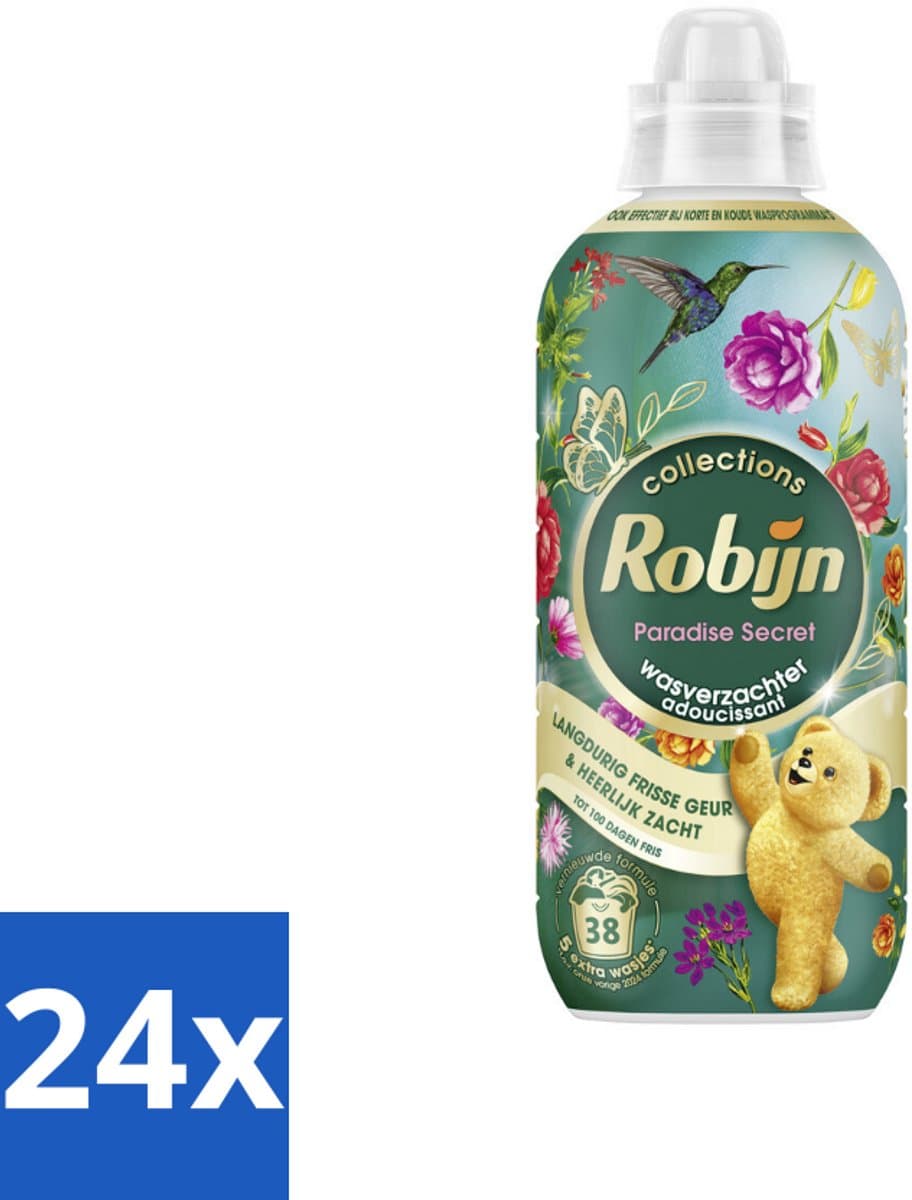 Robijn – Wasverzachter – Intense Paradise Secret – 765 ml - Voordeelverpakking - 24 stuks — afbeelding 1