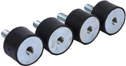 4x Rubber Vibratiedempers M6 & M8 - Trillingsisolatie Silent Blocks voor Machines en Auto's — thumbnail 1