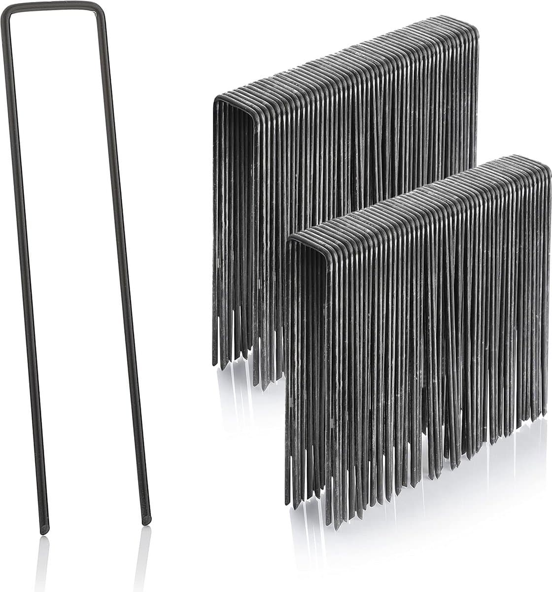 GardenMate 100 grondankers van staaldraad 150 mm lang, 25 mm breed, Ø 2,9 mm — afbeelding 1