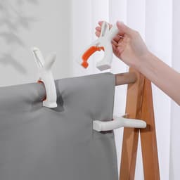 Set van 4 - Handdoekclips voor strandstoelen - Kledingclips - Windbestendige kledingclips voor balkon - Stevige clips - 2 grote en 2 kleine clips (oranje) — thumbnail 5