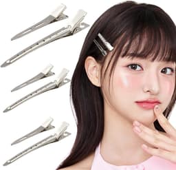 60 Stuks Zilveren Krokodillenclips voor Haarstyling - Professionele Eendenbek Spelden — thumbnail 1