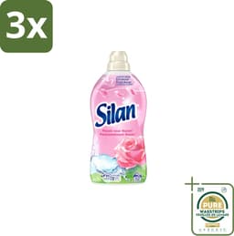 Silan – Wasverzachter - 3 flessen – Classic Pink Passie voor Rozen – 1144 ml - Grootverpakking — thumbnail 1