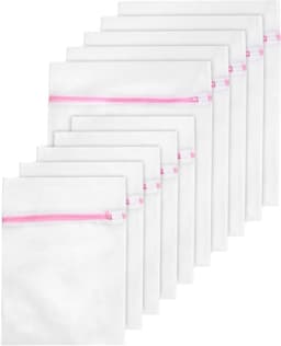 Allecta - Set van 10 waszakken voor de wasmachine - Wasnet met betrouwbare sluiting - Verschillende formaten - Wasgoed beschermen — thumbnail 1