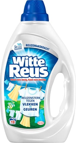 Witte Reus Gel - Vloeibaar Wasmiddel - Witte Was - 6 x 19 Wasbeurten - Voordeelverpakking — thumbnail 2