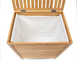 wasmand bamboe - met deksel - 100 liter - 60x50,5x35,5 cm - luchtdoorlatend — thumbnail 4